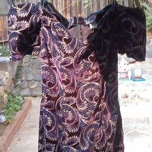 Stunning Holiday party figure flattering dress BNNT. Vintage "Scarlet". Size 6.